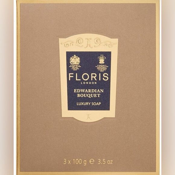 Floris London Edwardian Bouquet Luxury Soap 3-Pack - Picture 1 of 1